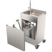 ACORN CONTROLS ECO-Jr Portable Hand-Wash Station, 31" Rim Height, Water Heater, Hose In/Out, Single Handle Gooseneck EPS1041-JR-CS-F40